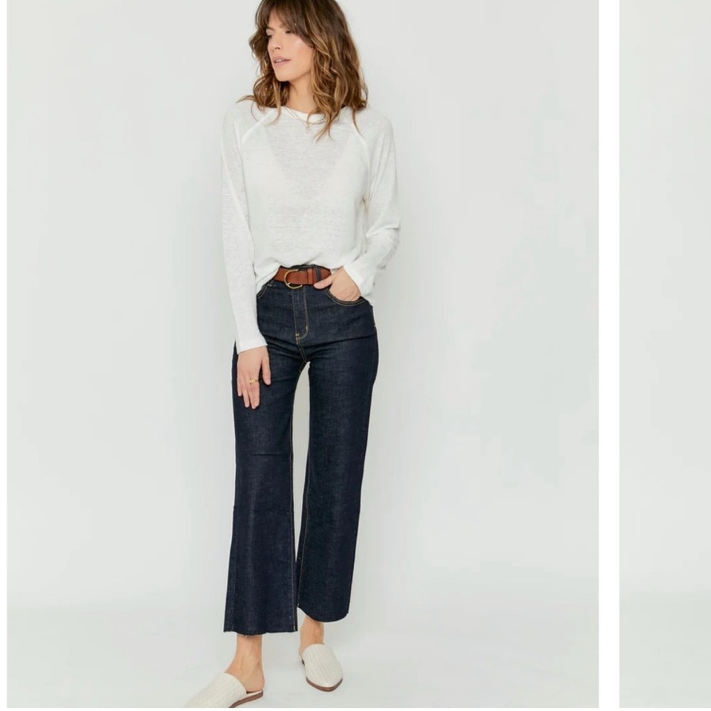 Trendy Oliver Logan Aberdeen Wide Legged Crop Jeans Denim